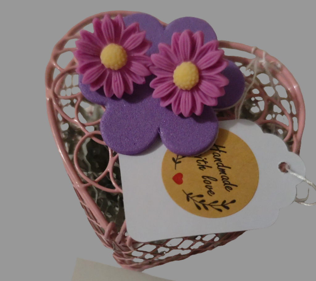🌸 Orecchini Flowers Dipinti a Mano - Arte Floreale Unica