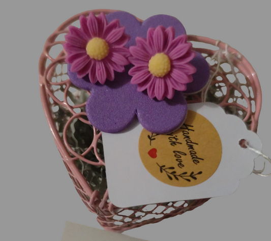 🌸 Orecchini Flowers Dipinti a Mano - Arte Floreale Unica